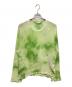 ANCELLM（アンセルム）の古着「DYED MESH LS T-SHIRT/タイダイメッシュロングスリーブTシャツ」｜グリーン