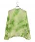 ANCELLM (アンセルム) DYED MESH LS T-SHIRT/タイダイメッシュロングスリーブTシャツ グリーン サイズ:1：10000円