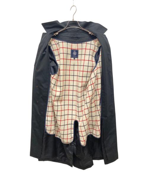 J.PRESS（ジェイプレス）J.PRESS (ジェイプレス) ギャバジン バルマカーン コート ネイビー サイズ:Mの古着・服飾アイテム