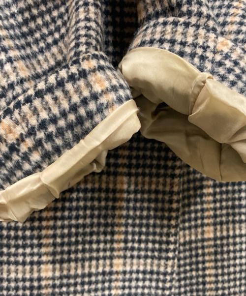 DRESSTERIOR（ドレステリア）DRESSTERIOR (ドレステリア) チェックコート ブラウン サイズ:36の古着・服飾アイテム