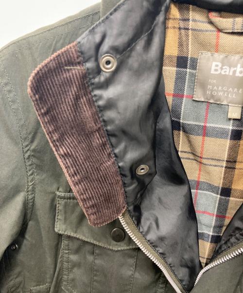 Barbour（バブアー）Barbour (バブアー) MARGARET HOWELL (マーガレットハウエル) フーデッドオイルドジャケット オリーブ サイズ:Mの古着・服飾アイテム