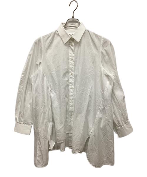 ENFOLD（エンフォルド）ENFOLD (エンフォルド) SOMELOS ランダムフレアシャツ ホワイト サイズ:38の古着・服飾アイテム