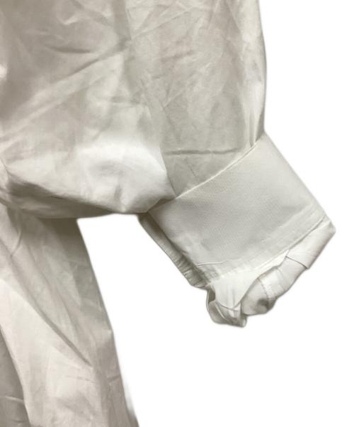 ENFOLD（エンフォルド）ENFOLD (エンフォルド) SOMELOS ランダムフレアシャツ ホワイト サイズ:38の古着・服飾アイテム