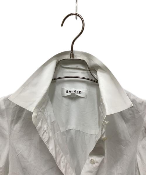 ENFOLD（エンフォルド）ENFOLD (エンフォルド) SOMELOS ランダムフレアシャツ ホワイト サイズ:38の古着・服飾アイテム