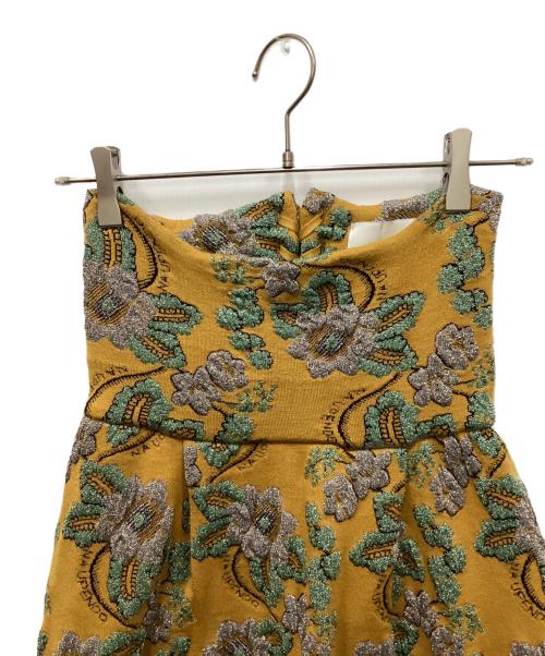 TAN（タン）TAN (タン) FLOWER MOTIF SKIRT/フラワーモチーフスカート イエロー サイズ:Sの古着・服飾アイテム