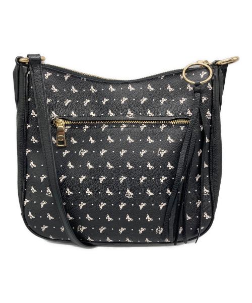 COACH（コーチ）COACH (コーチ) バタフライ柄ショルダーバッグ ブラックの古着・服飾アイテム