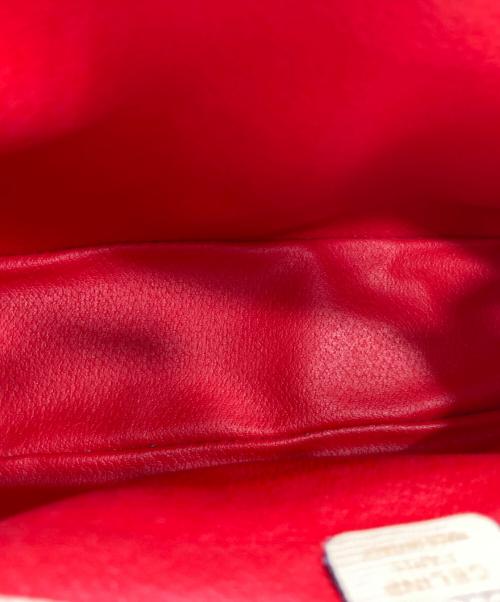 CELINE（セリーヌ）CELINE (セリーヌ) リザード型押しサークルロゴショルダーバッグ ベージュの古着・服飾アイテム