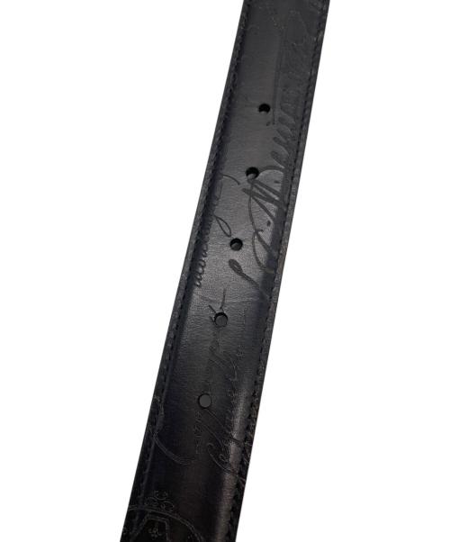 Berluti（ベルルッティ）Berluti (ベルルッティ) カリグラフィ柄リバーシブルベルト ブラウンの古着・服飾アイテム