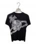Vivienne Westwood RED LABEL（ヴィヴィアンウエストウッドレッドレーベル）の古着「ビッグオーブプリントTシャツ」｜ブラック