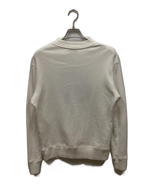 maison kitsune（メゾンキツネ）MAISON KITSUNE (メゾンキツネ) ロゴスウェット ホワイト サイズ:XSの古着・服飾アイテム