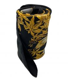 HERMES（エルメス）の古着「カレ90 PASSIFLORES/パッションフラワー」｜ブラック