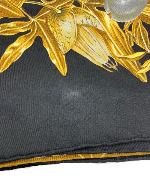 HERMES（エルメス）HERMES (エルメス) カレ90 PASSIFLORES/パッションフラワー ブラックの古着・服飾アイテム