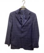 De Petrilloデペトリロ）の古着「ウールチェック3Bジャケット」｜ネイビー