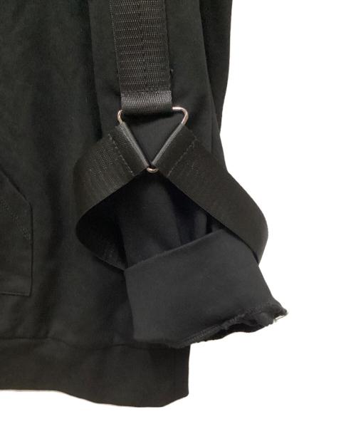 OZZCONTE（オッズコンテ）OZZCONTE (オッズコンテ) アシンメトリージップボンテージスウェット ブラック サイズ:表記なし(実寸をご確認ください)の古着・服飾アイテム