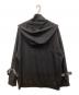 OZZCONTE (オッズコンテ) アシンメトリージップボンテージスウェット ブラック サイズ:表記なし(実寸をご確認ください)：6000円