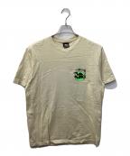 stussyステューシー）の古着「SKATEMAN TEE（スケートマンティー）」｜ベージュ