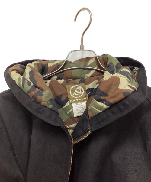 OCTOPUS ARMY（オクトパスアーミー）OCTOPUS ARMY (オクトパスアーミー) ダックアクティブパーカー ブラック サイズ:XLの古着・服飾アイテム