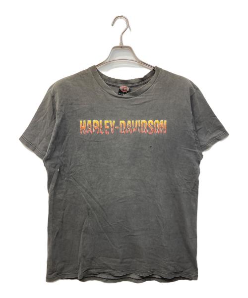 HARLEY-DAVIDSON（ハーレーダビッドソン）HARLEY-DAVIDSON (ハーレーダビッドソン) ロゴプリントTシャツ ブラック サイズ:Lの古着・服飾アイテム
