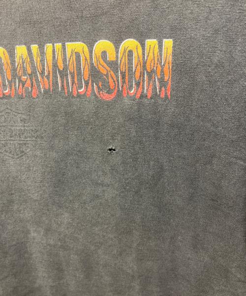 HARLEY-DAVIDSON（ハーレーダビッドソン）HARLEY-DAVIDSON (ハーレーダビッドソン) ロゴプリントTシャツ ブラック サイズ:Lの古着・服飾アイテム