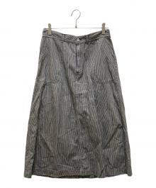 45R（フォーティファイブ・アール）の古着「ヒッコリースカート」｜ホワイト×インディゴ