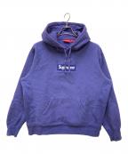 SUPREMEシュプリーム）の古着「Box Logo Hooded Sweatshirt/ ボックスロゴフーデッドスウェットシャツ」｜ネイビー