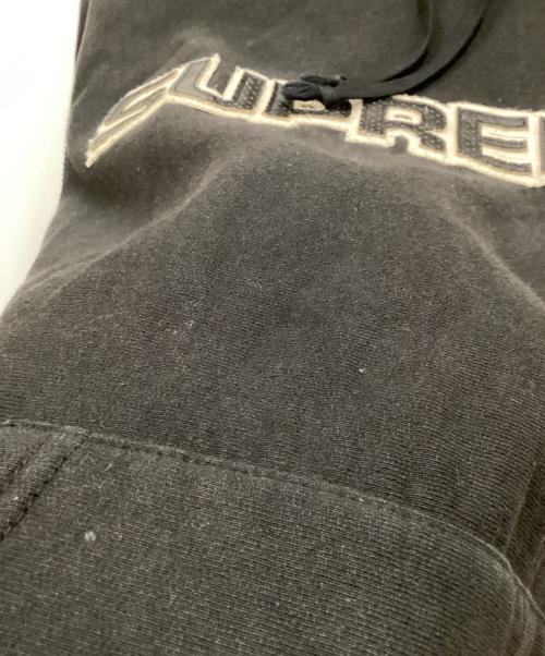 SUPREME（シュプリーム）SUPREME (シュプリーム) 18AW Perforated Leather Hooded Sweatshirt/パーファレイティド レザー フーディー スウェットシャツ ブラック サイズ:Mの古着・服飾アイテム