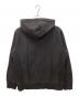 SUPREME (シュプリーム) 18AW Perforated Leather Hooded Sweatshirt/パーファレイティド レザー フーディー スウェットシャツ ブラック サイズ:M：12000円
