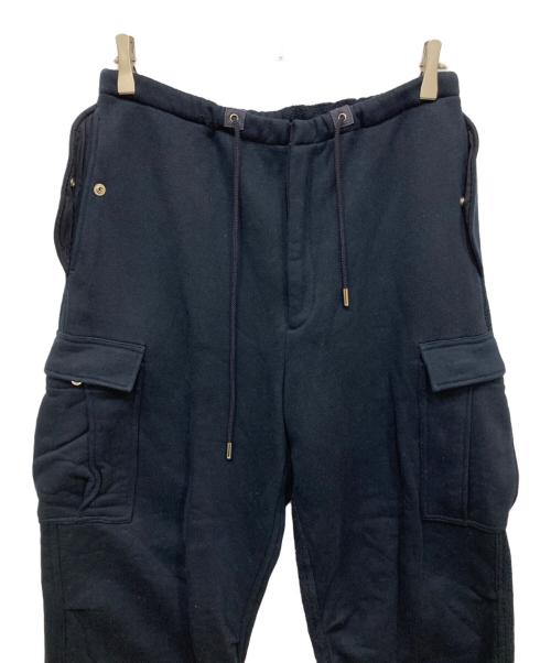 Name.（ネーム）Name. (ネーム) ASYMMETRIC SWEAT CARGO PANTS/アシンメトリックスウェットカーゴパンツ ネイビー サイズ:1の古着・服飾アイテム