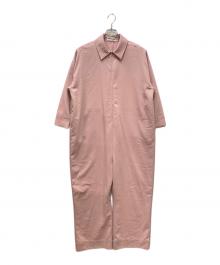 CAVEZA ROSSO（カベサ ロッソ）の古着「フロントファスナーストレートオールインワン」｜ピンク