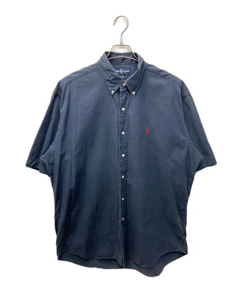 RALPH LAUREN（ラルフローレン）RALPH LAUREN (ラルフローレン) BLAKE SSシャツ/ブレイク ネイビー サイズ:記載なし(実寸参照)の古着・服飾アイテム