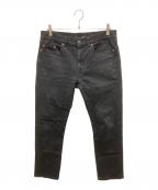 Saint Laurent Parisサンローランパリ）の古着「スキニーブラックデニムパンツ」｜ブラック