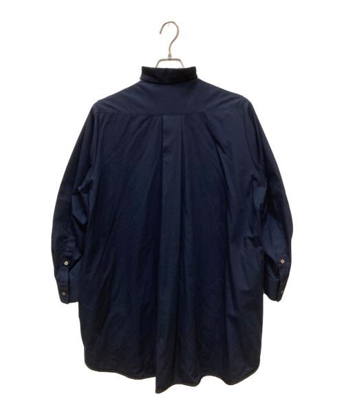sacai（サカイ）sacai (サカイ) シャツ×スウェットドッキング再構築カットソー ネイビー サイズ:02の古着・服飾アイテム