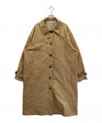 OHOTOROオオトロ）の古着「ツイルステンカラーコート」｜ブラウン