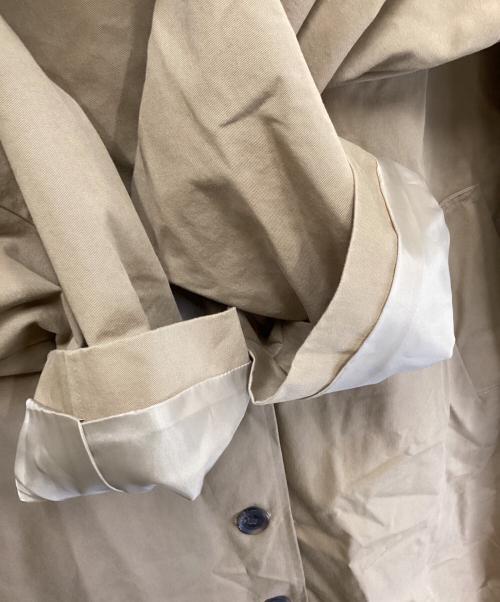 OHOTORO（オオトロ）OHOTORO (オオトロ) ツイルステンカラーコート ブラウン サイズ:記載無しの古着・服飾アイテム