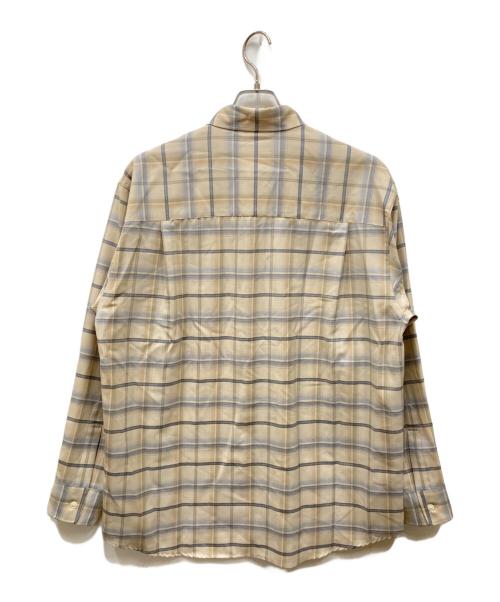 AURALEE（オーラリー）AURALEE (オーラリー) SUPER LIGHT WOOL CHECK SHIRT/スーパーライトウールチェックシャツ ベージュ サイズ:3の古着・服飾アイテム