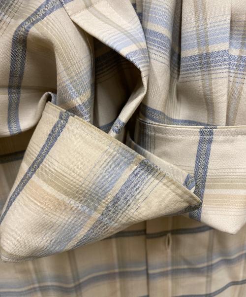 AURALEE（オーラリー）AURALEE (オーラリー) SUPER LIGHT WOOL CHECK SHIRT/スーパーライトウールチェックシャツ ベージュ サイズ:3の古着・服飾アイテム