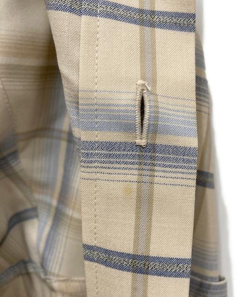 AURALEE（オーラリー）AURALEE (オーラリー) SUPER LIGHT WOOL CHECK SHIRT/スーパーライトウールチェックシャツ ベージュ サイズ:3の古着・服飾アイテム