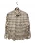 AURALEE（オーラリー）の古着「SUPER LIGHT WOOL CHECK SHIRT/スーパーライトウールチェックシャツ」｜ベージュ