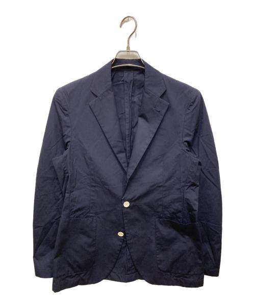 LARDINI（ラルディーニ）LARDINI (ラルディーニ) LIDO コットンポプリン2Bシャツジャケット ネイビー サイズ:XSの古着・服飾アイテム