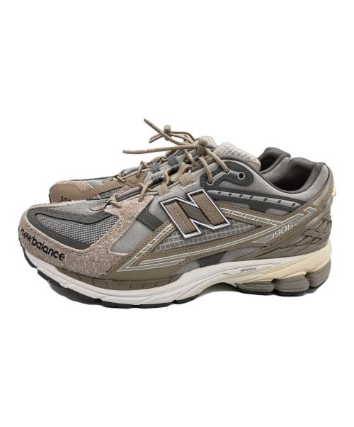 NEW BALANCE（ニューバランス）NEW BALANCE (ニューバランス) N.HOOLYWOOD (エヌ ハリウッド) INVINCIBLE (インヴィンシブル) M1906NIH コラボスニーカー ベージュ×グレー サイズ:27.5cmの古着・服飾アイテム