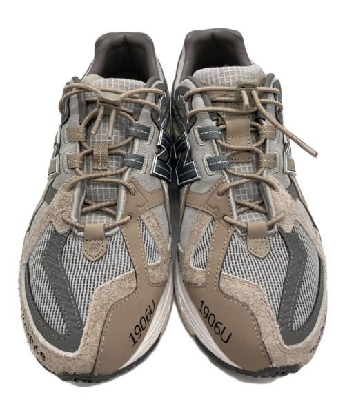 NEW BALANCE（ニューバランス）NEW BALANCE (ニューバランス) N.HOOLYWOOD (エヌ ハリウッド) INVINCIBLE (インヴィンシブル) M1906NIH コラボスニーカー ベージュ×グレー サイズ:27.5cmの古着・服飾アイテム