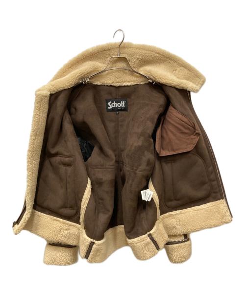 Schott（ショット）Schott (ショット) ボアB-3フライトジャケット ブラウン サイズ:Mの古着・服飾アイテム