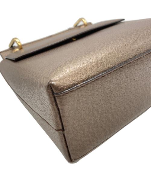 GUCCI（グッチ）GUCCI (グッチ) バンブーワンハンドルバッグ ブロンズの古着・服飾アイテム