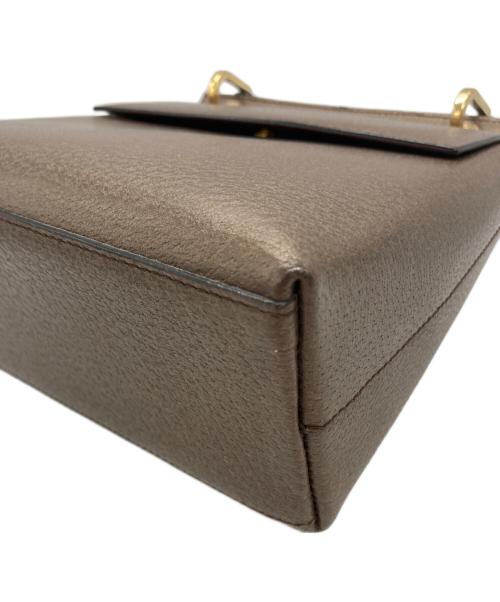 GUCCI（グッチ）GUCCI (グッチ) バンブーワンハンドルバッグ ブロンズの古着・服飾アイテム