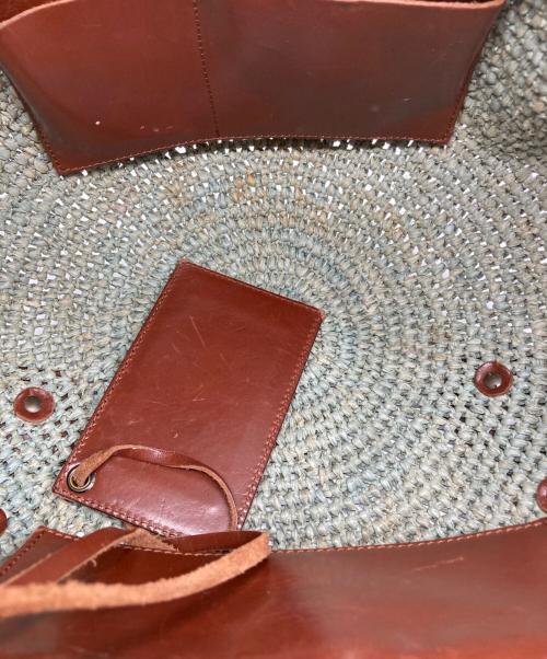 BALENCIAGA（バレンシアガ）BALENCIAGA (バレンシアガ) ラフィアバッグ グリーンの古着・服飾アイテム