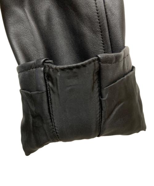 RAY BEAMS（レイ ビームス）RAY BEAMS (レイ ビームス) ラムレザーダブル ライダースブルゾン ブラック サイズ:1の古着・服飾アイテム