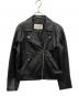 RAY BEAMS（レイ ビームス）の古着「ラムレザーダブル ライダースブルゾン」｜ブラック