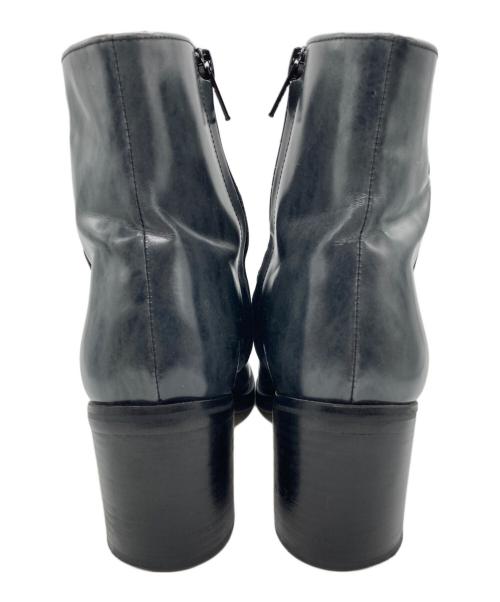 UNTISHOLD（アンチショルド）UNTISHOLD (アンチショルド) サイドジップスクエアトゥブーツ ネイビー サイズ:36の古着・服飾アイテム