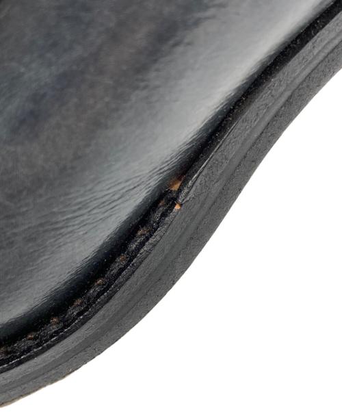 UNTISHOLD（アンチショルド）UNTISHOLD (アンチショルド) サイドジップスクエアトゥブーツ ネイビー サイズ:36の古着・服飾アイテム