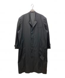 Yohji Yamamoto pour homme（ヨウジヤマモト プールオム）の古着「80-90s丸文字ロゴ立ち襟スーパーロングコート」｜ブラック